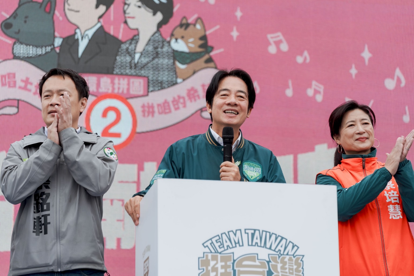  賴清德選前採取非典型環島拼圖造勢，今（23）日抵達南投。 圖：賴清德競總提供 