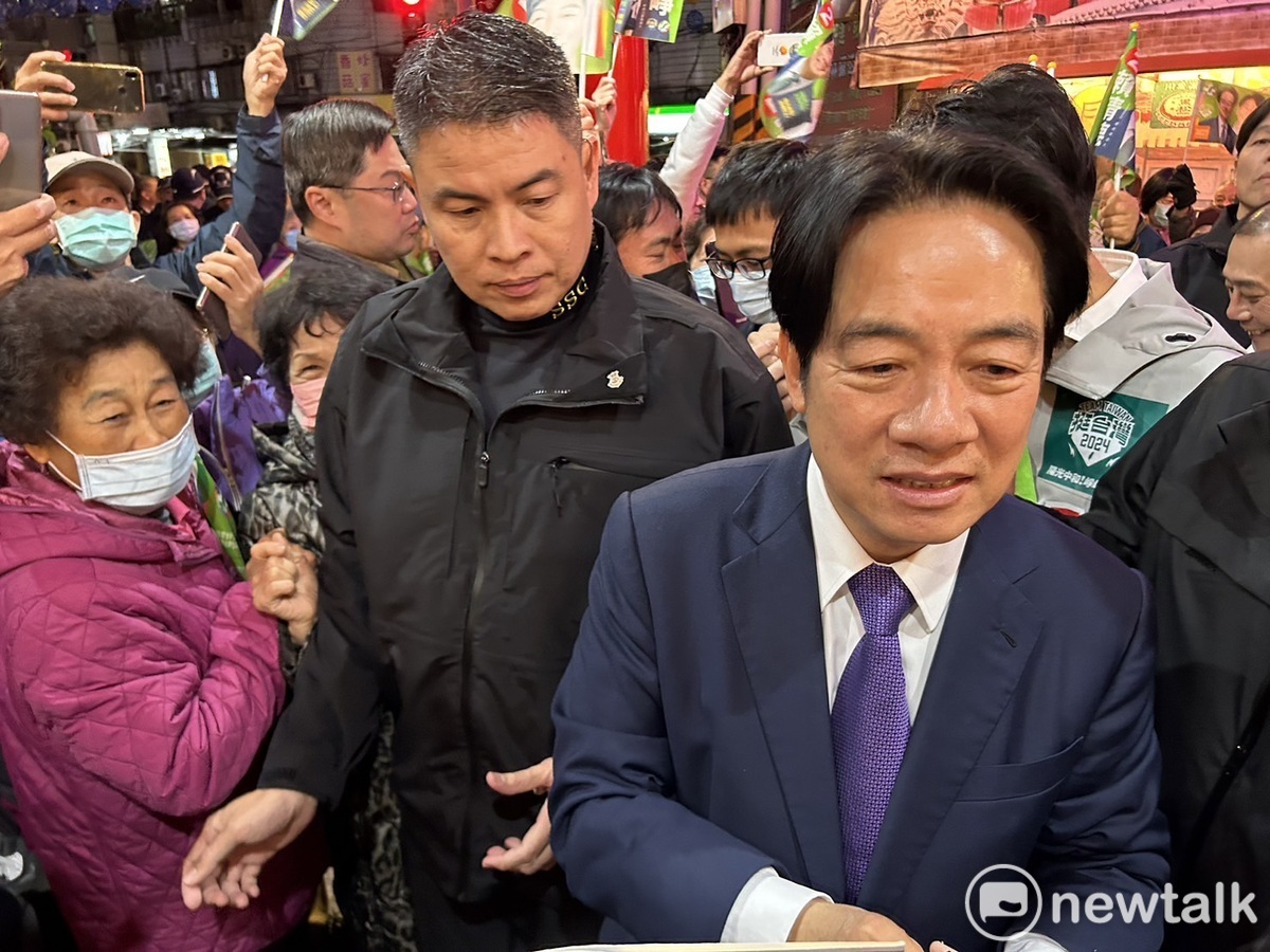  賴清德第6度赴中和替吳崢站台。 圖：黃宣尹攝 