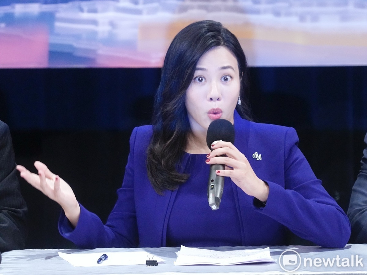 吳欣盈在政見會的發言引發論戰。 圖：張良一 / 攝 