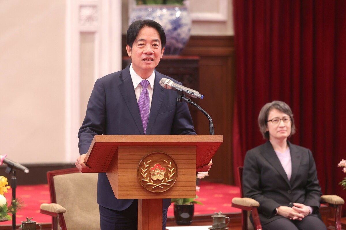  賴清德偕蕭美琴接見「美台商業協會訪問團」。 圖：總統府提供 
