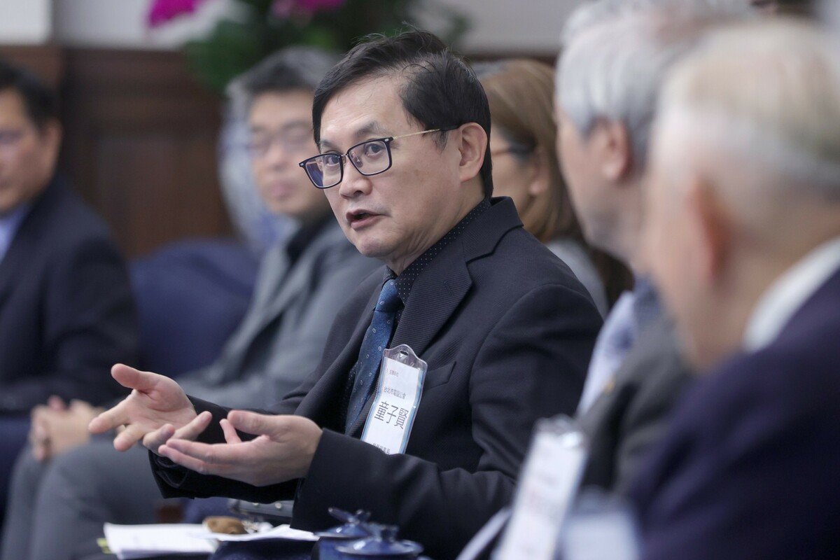  台北市電腦商業同業公會榮譽理事長童子賢。 圖：總統府提供 