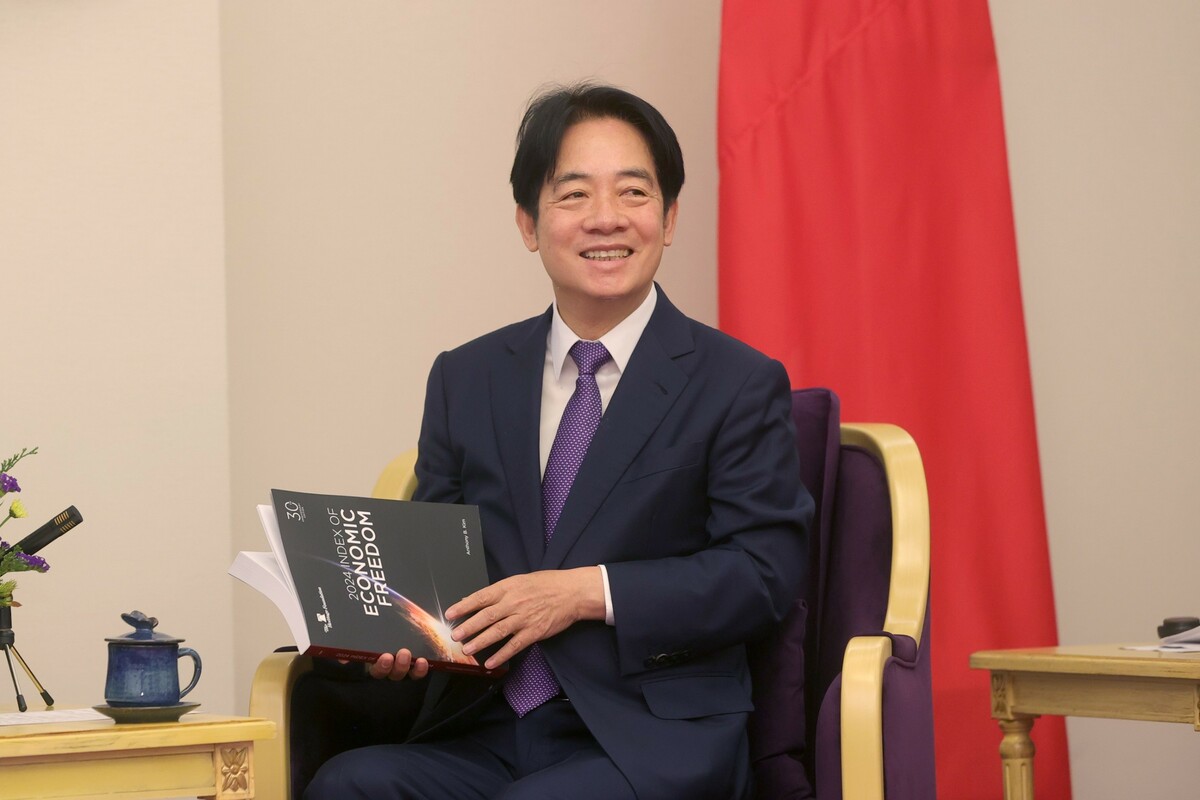  賴清德接見「傳統基金會」訪問團。 圖：總統府提供 