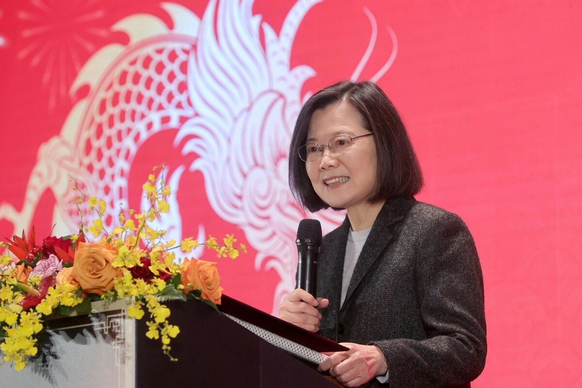  蔡英文出席「113年工商協進會工商團體春節聯誼會」。 圖：總統府提供 
