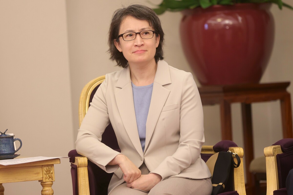  蕭美琴陪同賴清德接見美國密西根州長魏美桂。 圖：總統府提供 