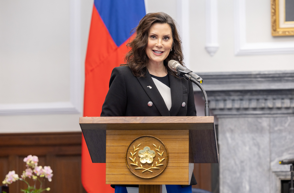  美國密西根州州長魏美桂（Gretchen Whitmer）。 圖：總統府提供 