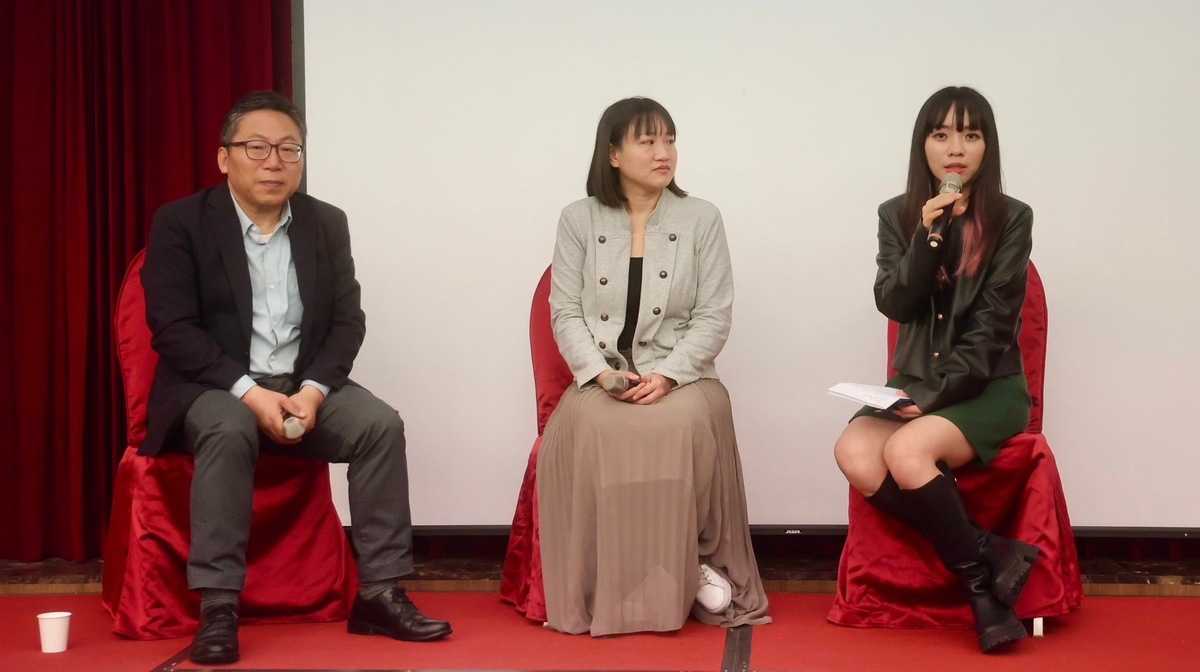  黃捷與謝佩芬赴花蓮演講。 圖：黃捷辦公室提供 
