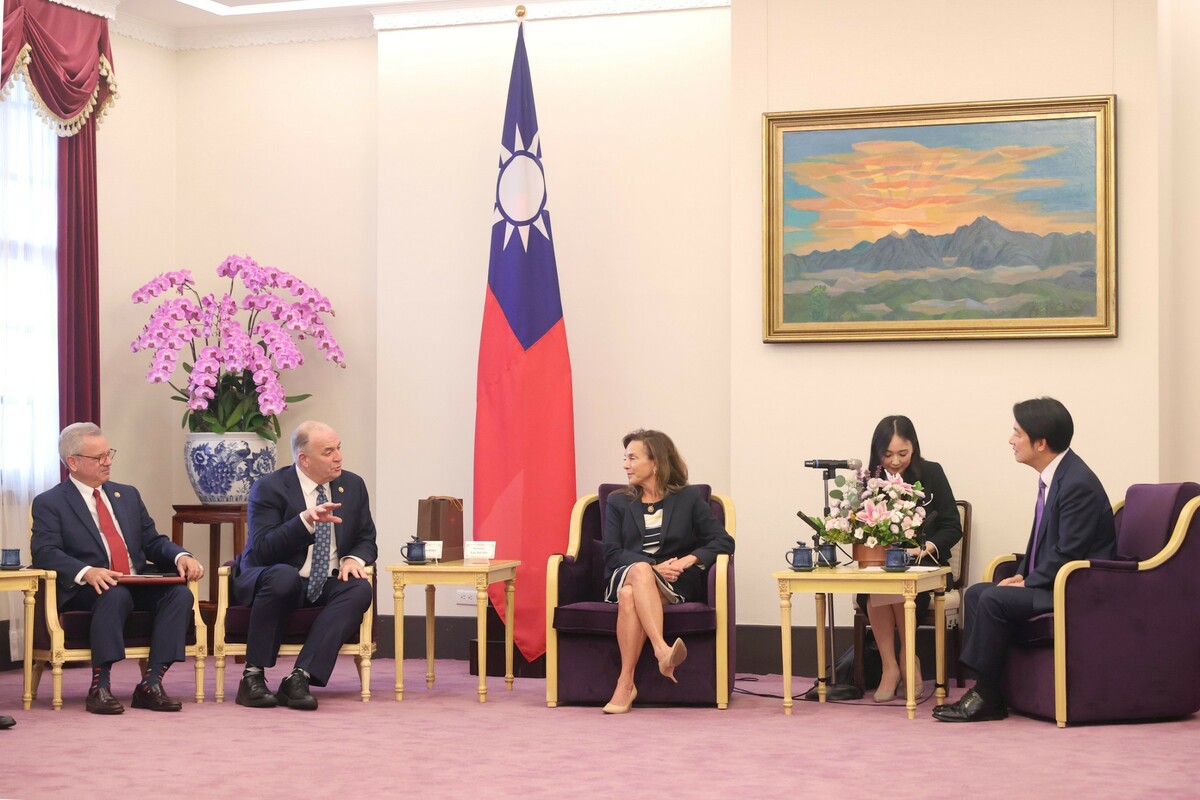  賴清德接見美國眾議院跨黨派訪問團。 圖：總統府提供 