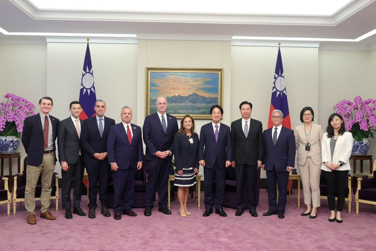  賴清德接見美國眾議院跨黨派訪問團。 圖：總統府提供 