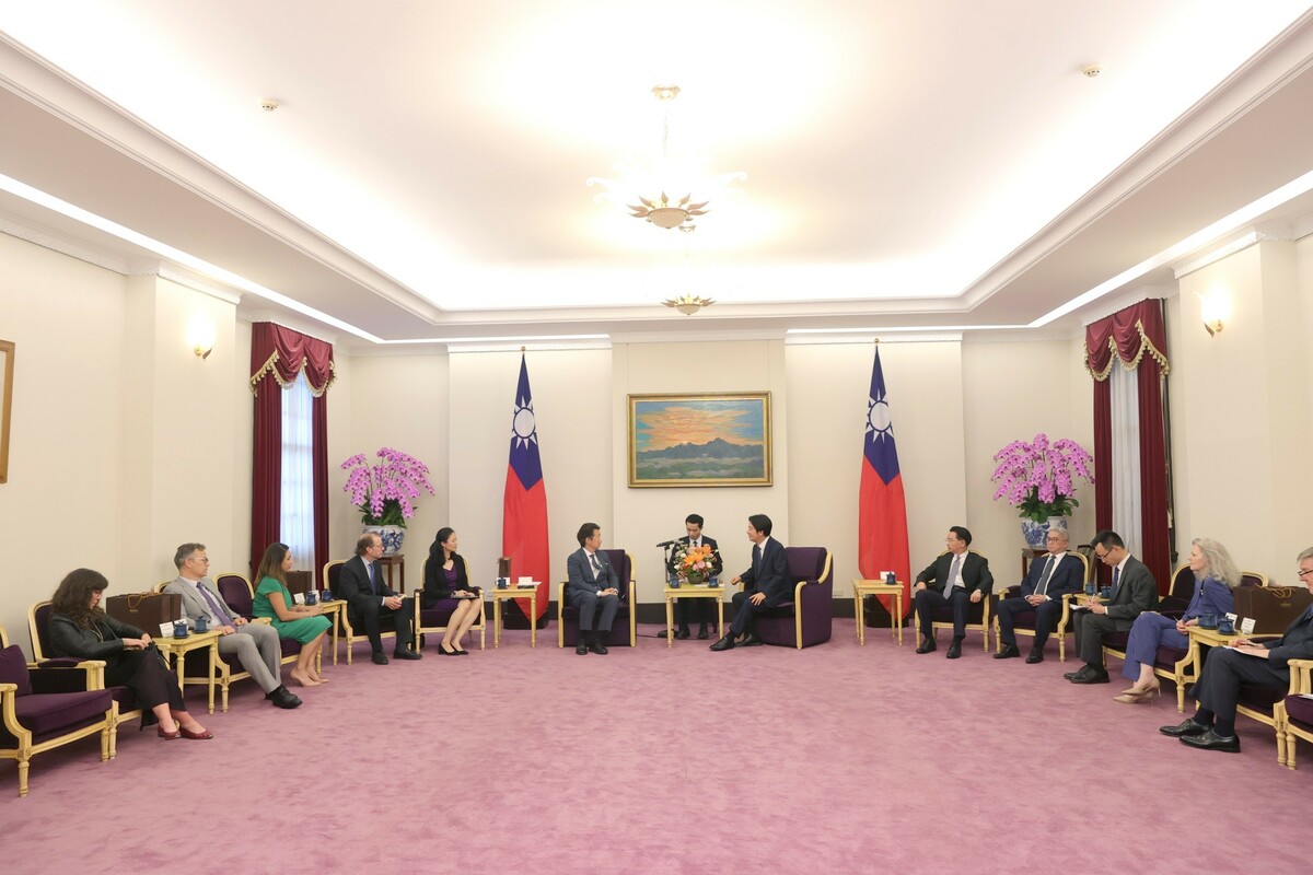  賴清德接見戰略暨國際研究中心（CSIS）訪問團。 圖：總統府提供 