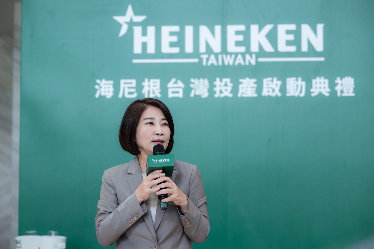  周春米出席2024海尼根台灣投產啟動典禮。 圖：總統府提供 
