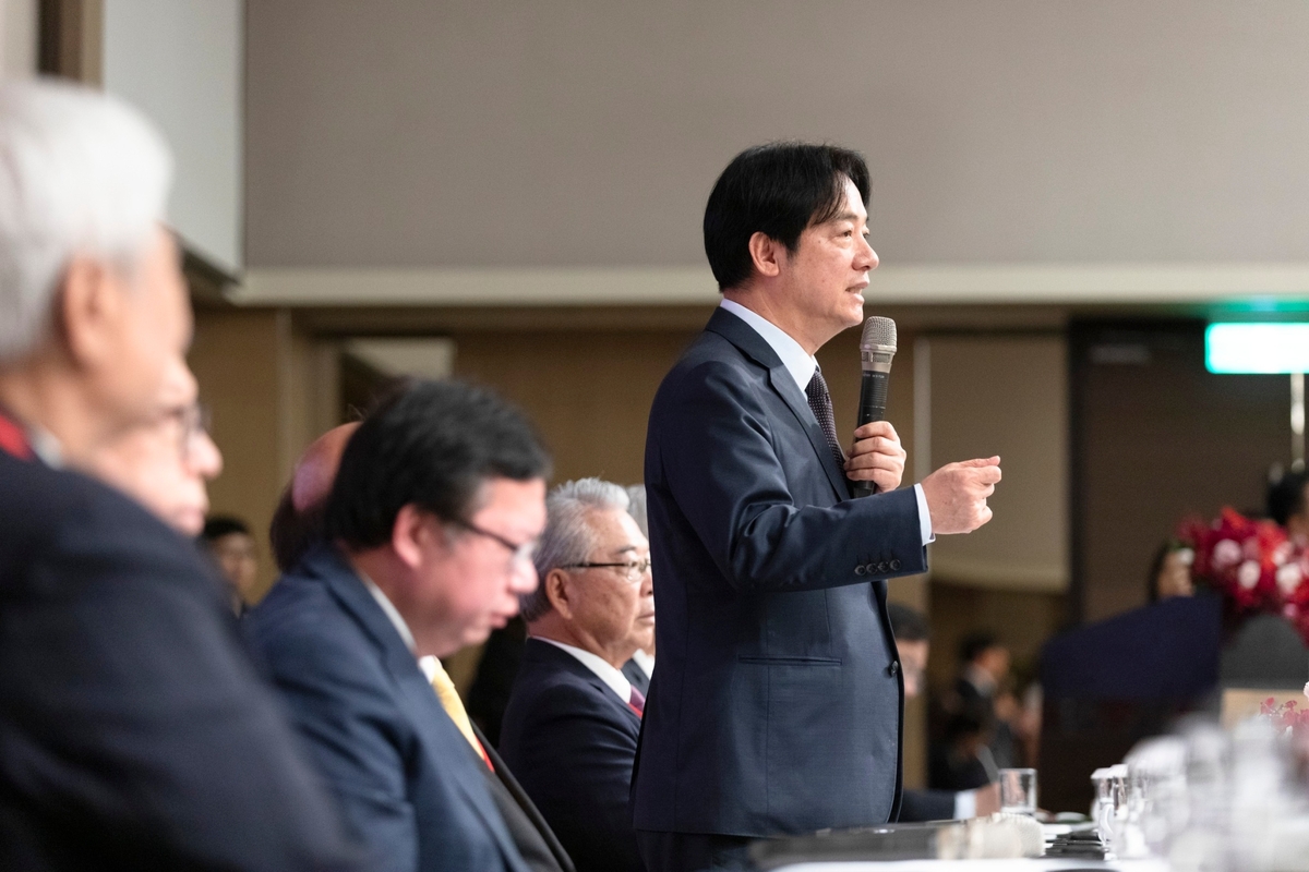  賴清德出席全國工總理監事聯席會議。 圖：總統府提供 