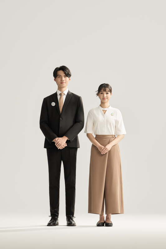  賴清德、蕭美琴就職禮賓人員服裝曝光。 圖：文總提供 