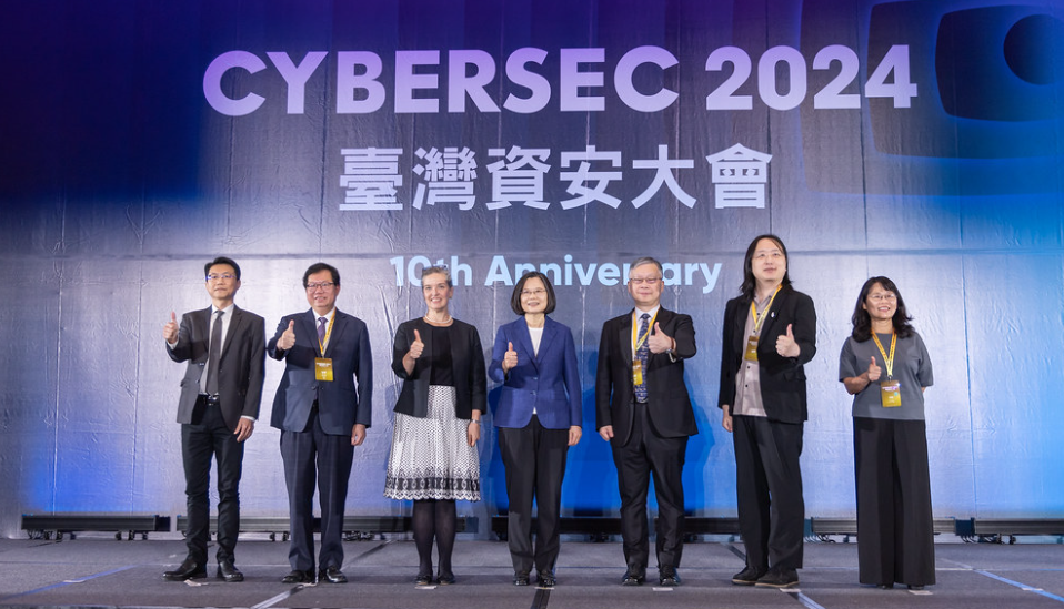  蔡英文出席2024台灣資安大會開幕典禮。 圖：總統府提供 