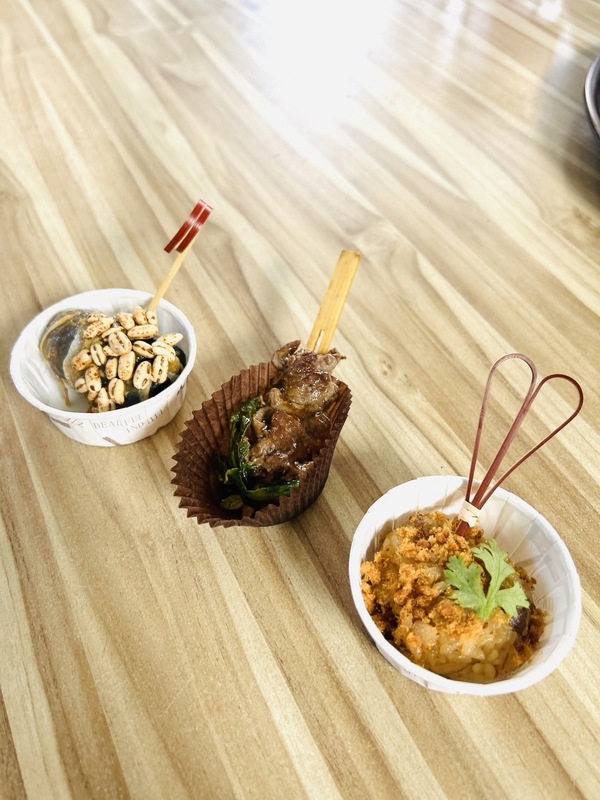  賴清德邀請外賓釣蝦，並共享Finger Food台灣小吃。 圖：法斯樂餐廳提供 