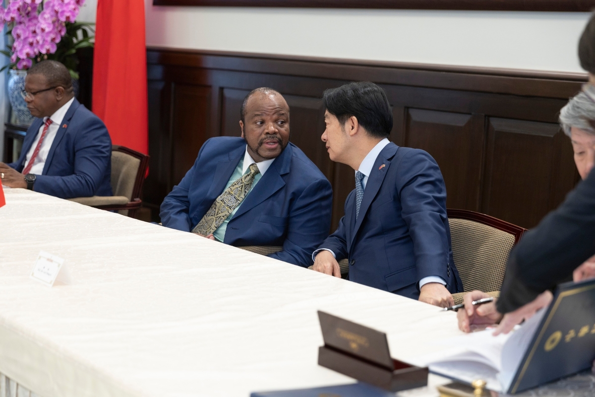  總統賴清德會晤史瓦帝尼國王恩史瓦帝三世（King Mswati Ⅲ）。 圖：總統府提供 