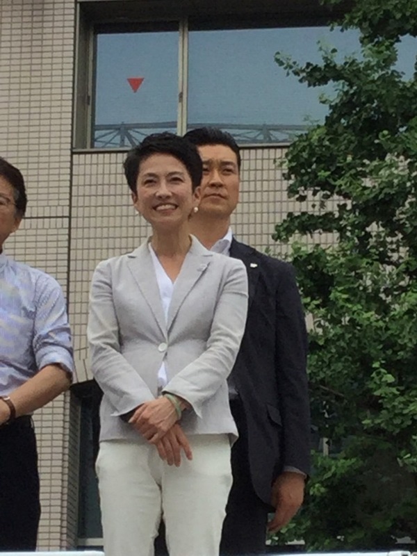  蓮舫2016年到2017年當日本民進黨黨魁，因為東京都譯員選舉敗北而下台。 圖/劉黎兒攝 
