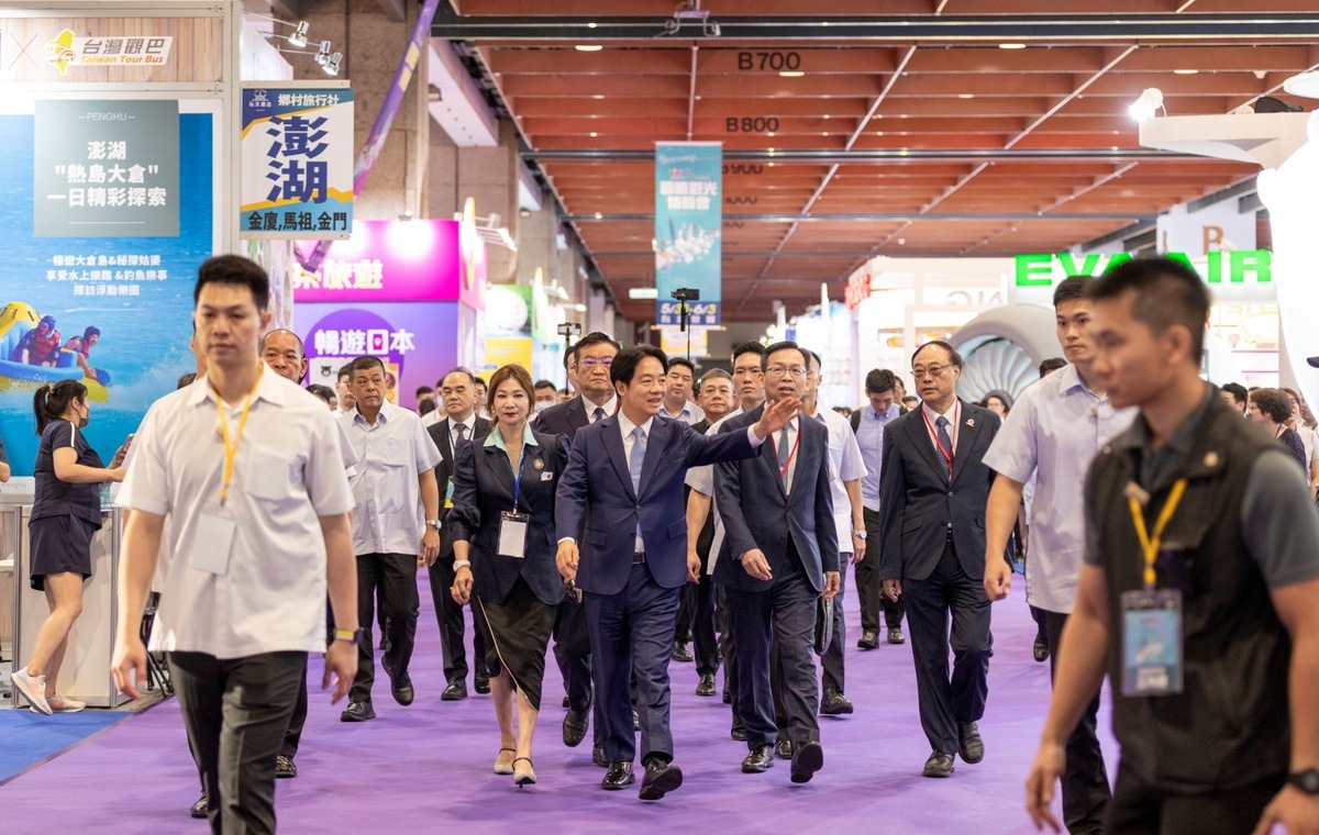  總統賴清德出席台北國際觀光博覽會開幕記者會。 圖：總統府提供 