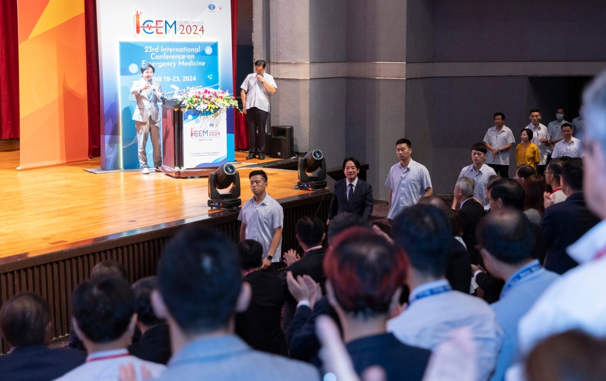  總統賴清德出席第23屆國際急診醫學會議（ICEM 2024）開幕典禮。 圖：總統府提供 