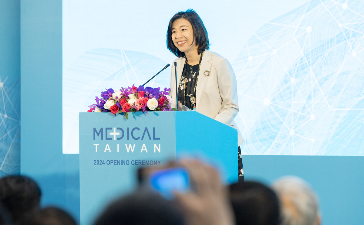 衛福部次長林靜儀出席2024台灣國際醫療暨健康照護展。 圖：總統府提供 