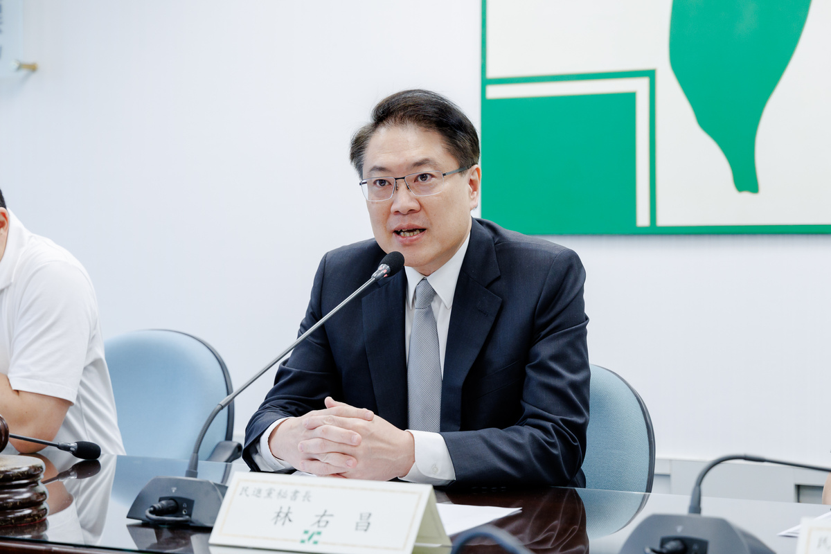  民進黨秘書長林右昌。 圖：民進黨提供 