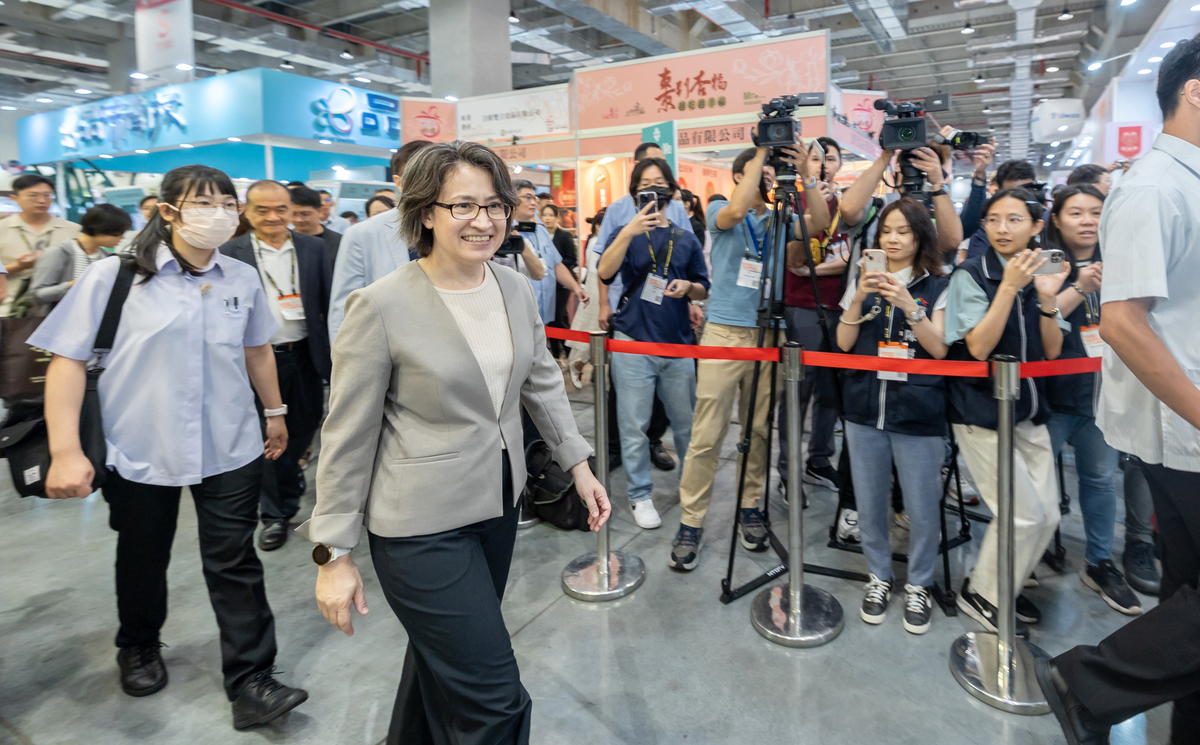  副總統蕭美琴前往2024台北國際食品展覽會參觀。 圖：總統府提供 