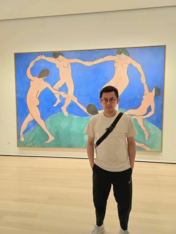  卓冠廷走訪現代藝術博物館（Museum of Modern Art）。 圖：翻攝自卓冠廷臉書 
