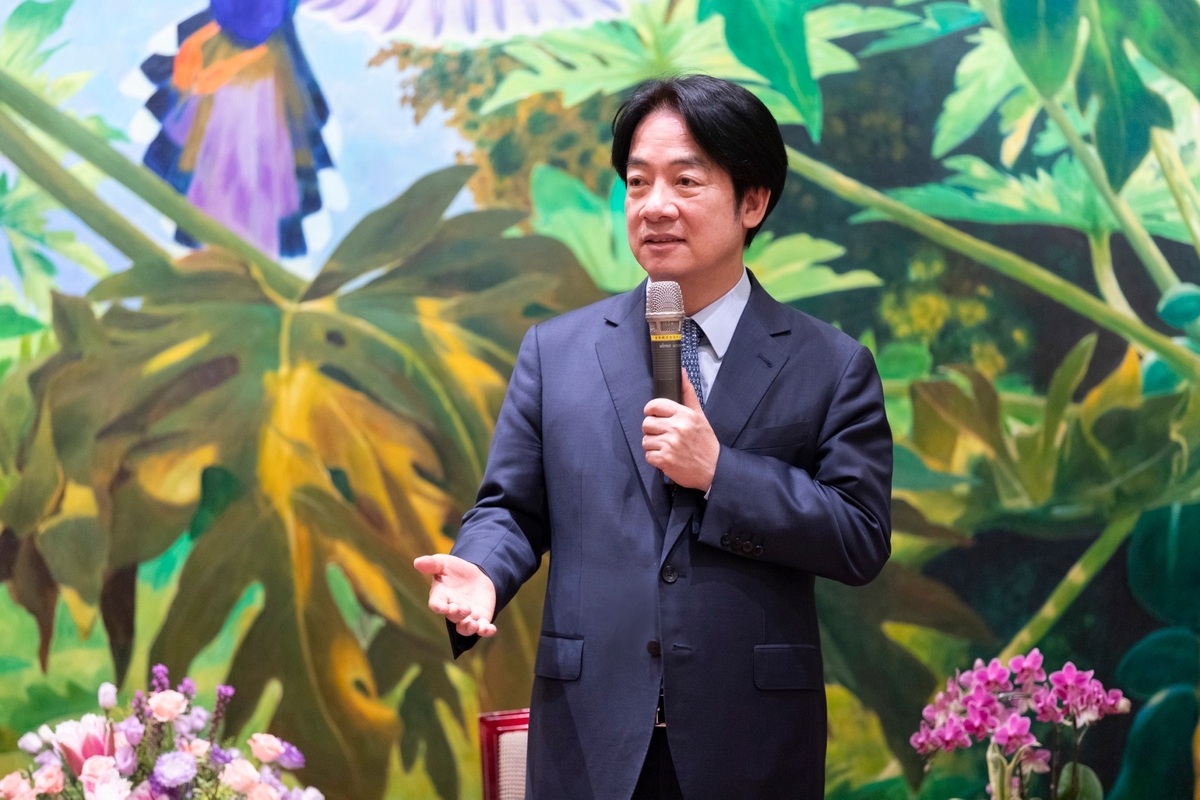  總統賴清德接見世界台灣商會聯合總會第30屆回國訪問暨投資考察團。 圖：總統府提供 