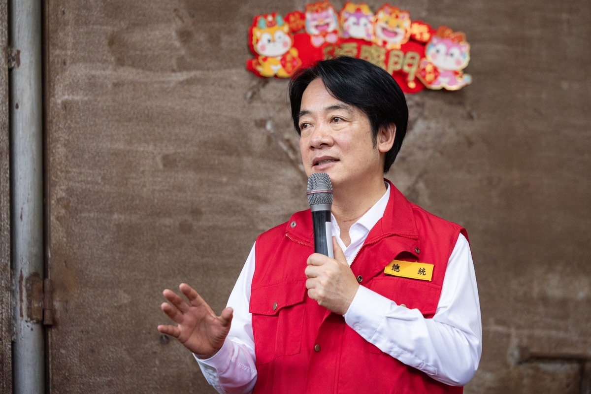  總統賴清德赴美濃勘災。 圖：總統府提供 