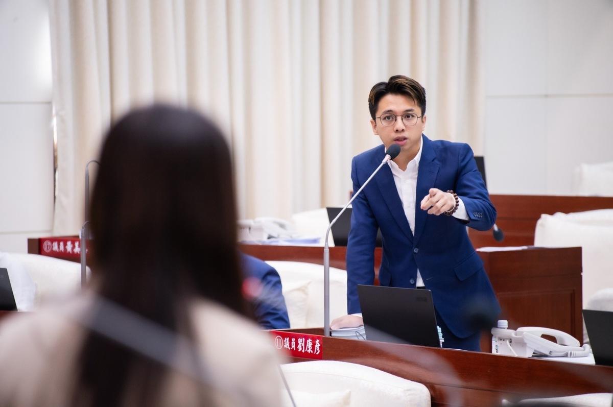  新竹市議員劉康彥。 圖：劉康彥辦公室提供（資料照）