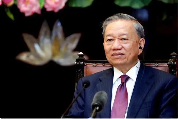  越南共產黨總書記蘇林。 圖：翻攝自 鄭繼永教授 