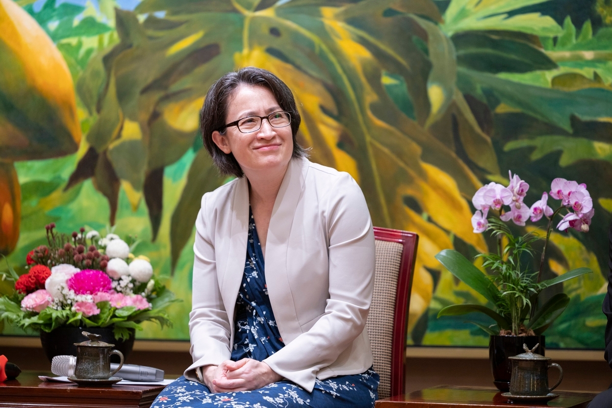 副總統蕭美琴接見台灣蕭氏宗親總會。 圖：總統府提供 
