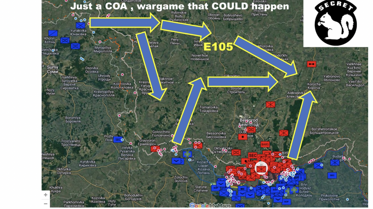  俄國E105公路正在激戰。 圖 翻攝 Ｘ＠secretsqrl123 