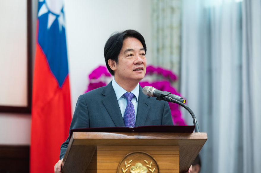 總統賴清德接見美國眾議院新型冠狀病毒大流行特別小組委員會主席溫斯卓普（Brad Wenstrup）訪問團。 圖：總統府提供 