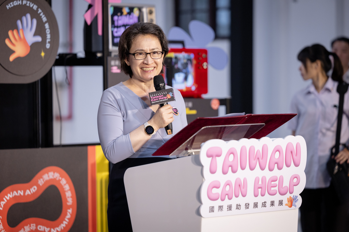  副總統蕭美琴出席「Taiwan Can Help國際援助發展成果展」開幕儀式。 圖：總統府提供 
