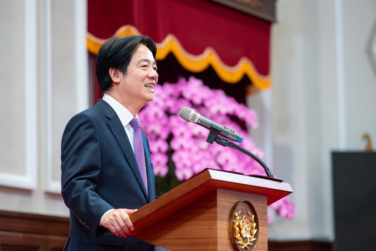  總統賴清德接見2024紐西蘭世界合唱大賽獲獎學校。 圖：總統府提供 
