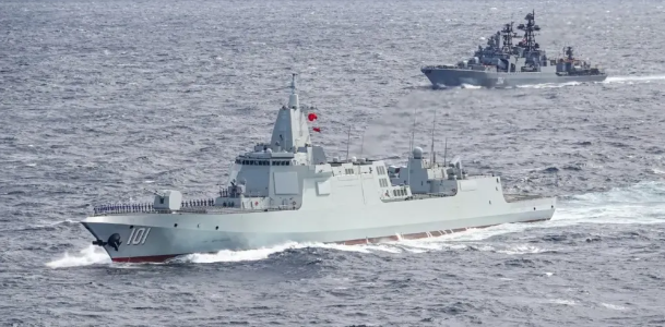  055 型驅逐艦。 圖：翻攝自 軍武次位面 
