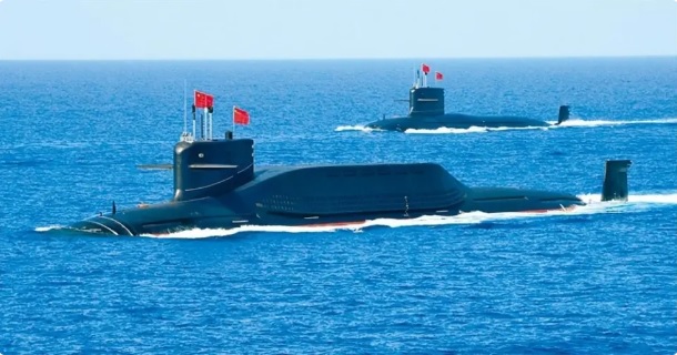  中國解放軍的潛艇。 圖：翻攝自 軍武次位面 