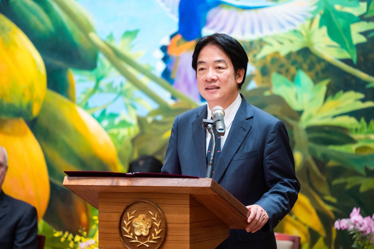  民調顯示，超過8成國人認同總統賴清德領導下，台灣未來對外關係更佳。 圖：總統府/提供 