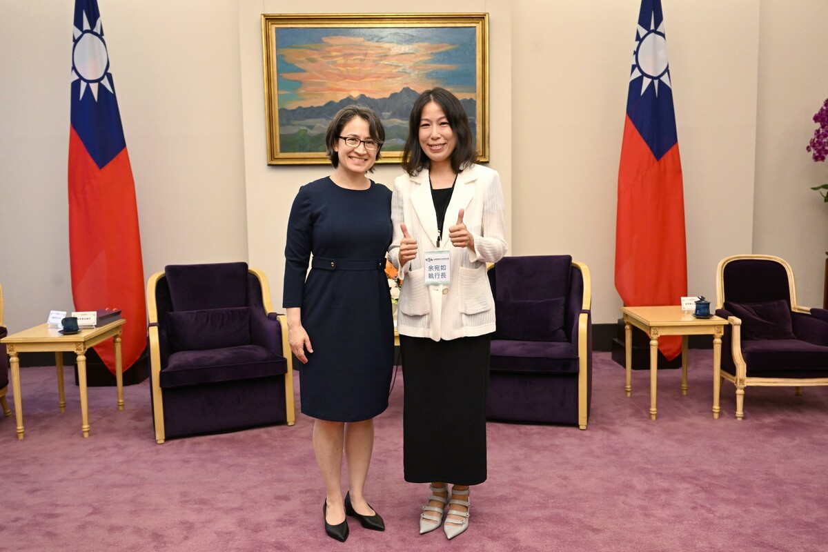  副總統接見第20屆金根獎獲獎廠商，余宛如也出席。 圖：總統府提供 