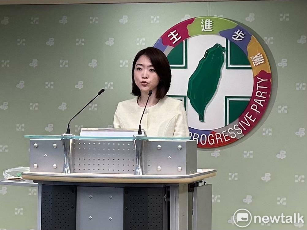  民進黨發言人韓瑩。 圖：黃宣尹攝 