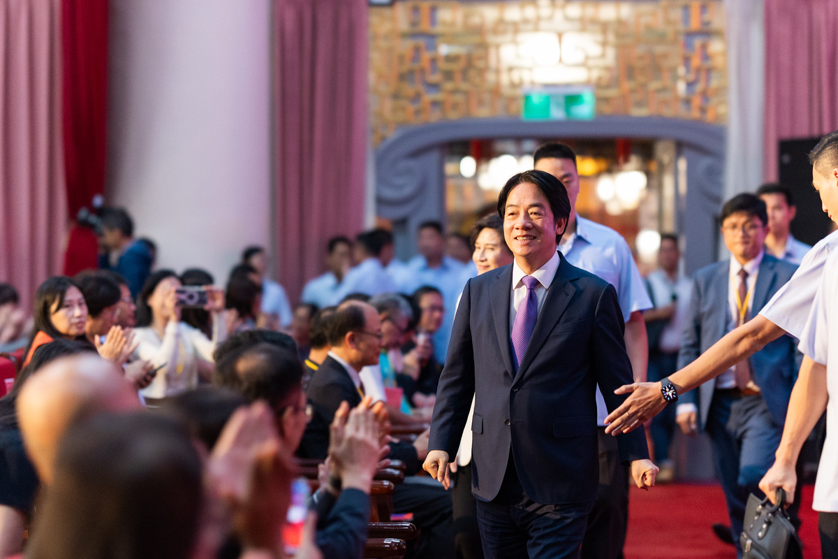  總統賴清德出席2024年師鐸獎、教育奉獻獎及資深優良教師表揚大會。 圖：總統府/提供 