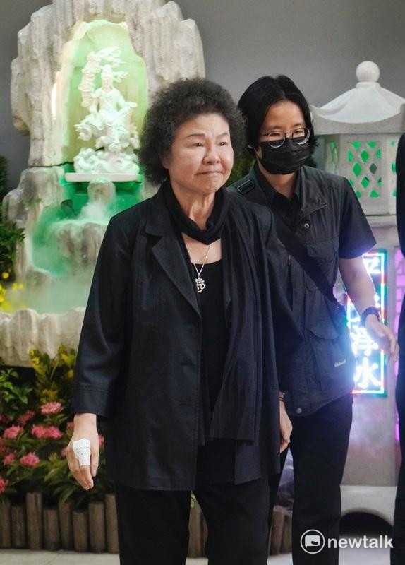  監察院長陳菊出席故台北市議員許家蓓公祭典禮。 圖：張良ㄧ/攝 