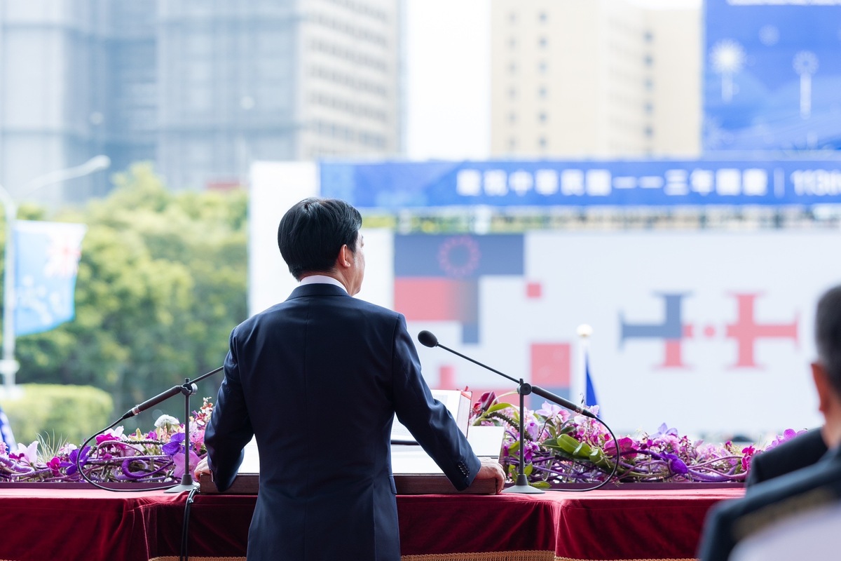  總統賴清德發表上任後的首次國慶談話。 圖：總統府提供 