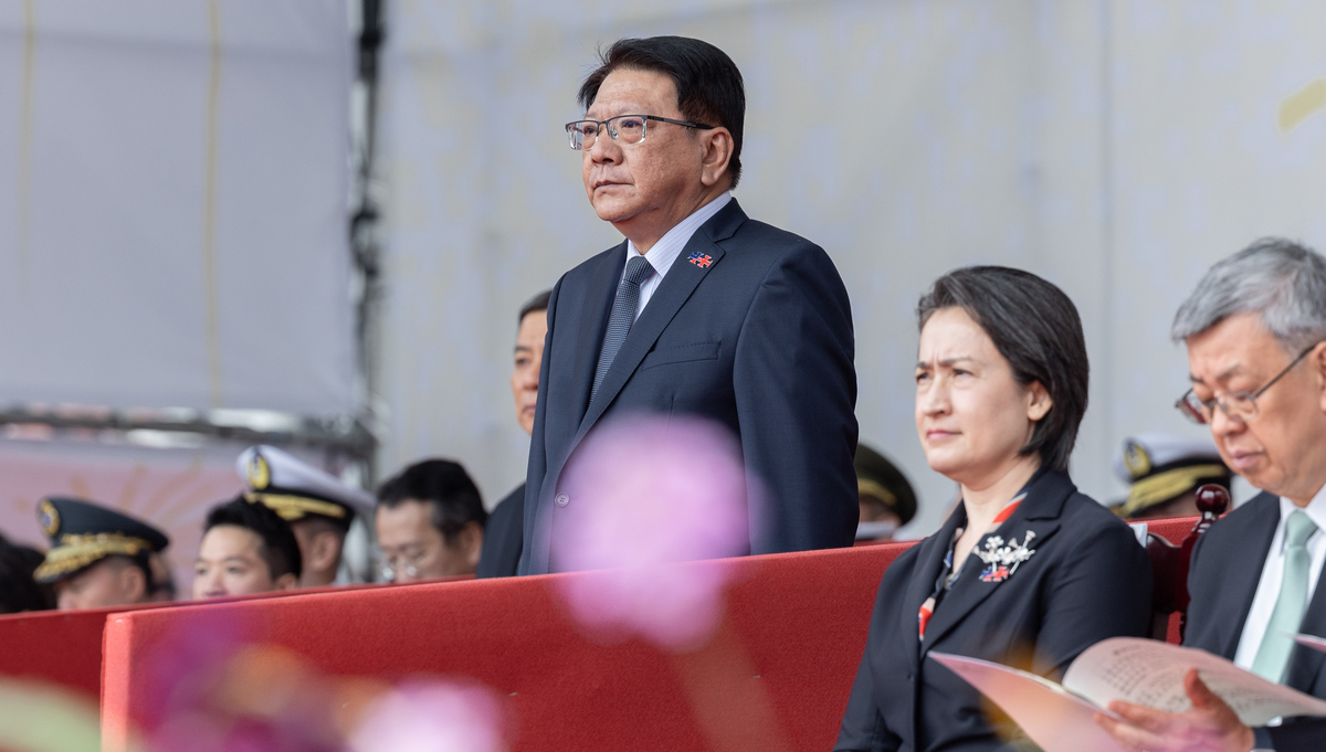  總統府秘書長潘孟安出席國慶大典。 圖：總統府提供 