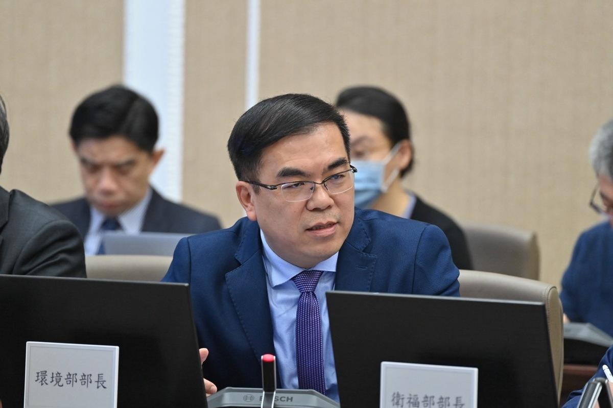  環境部長彭啟明出席行政院會。 圖：行政院提供 