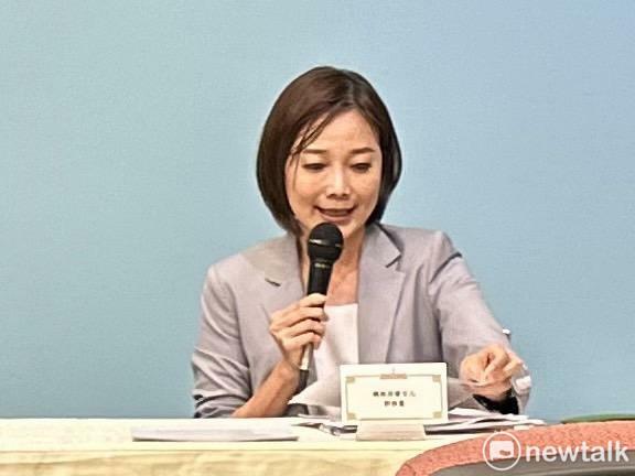 總統府發言人郭雅慧進行會後轉述。 圖：黃宣尹攝 