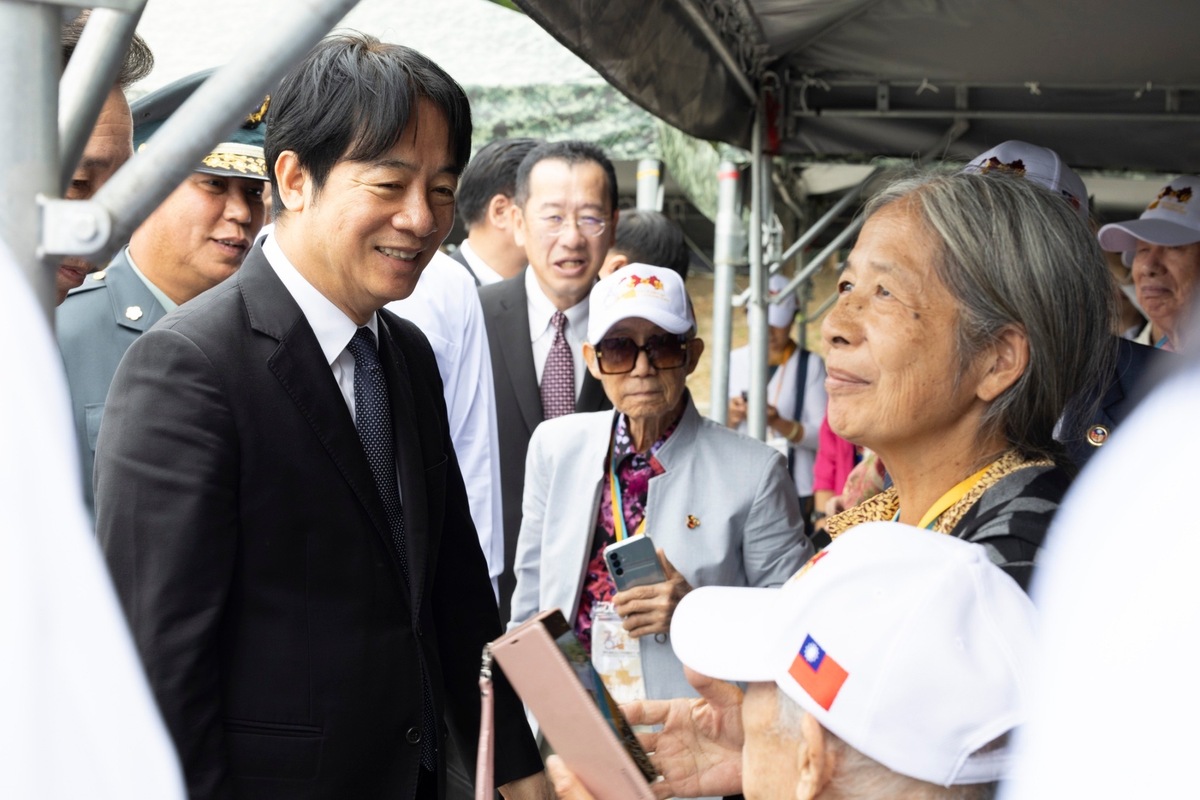  總統賴清德前往金門主持古寧頭戰役75週年活動。 圖：總統府提供 