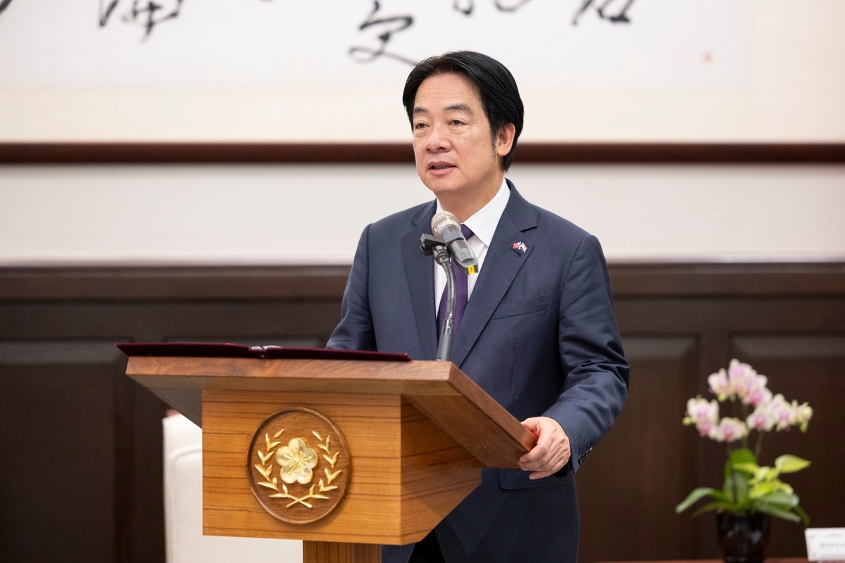  總統賴清德上午接見巴拉圭國會暨參議院議長努內斯伉儷訪問團。 圖：總統府提供 