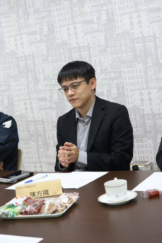  美國台灣觀測站主編陳方隅。 圖：許斯婷/攝 
