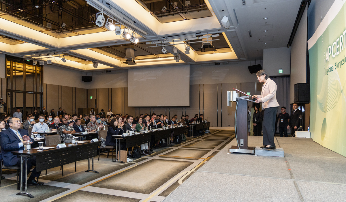 副總統蕭美琴出席2024 APCERT會員年會暨國際資安研討會。 圖:總統府提供 副總統蕭美琴出席2024 APCERT會員年會暨國際資安研討會。 圖:總統府提供